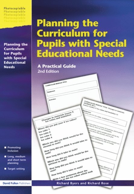 Richard Rose, Richard Byers - Planning the Curriculum for Pupils with Special Educational Needs, E-bok