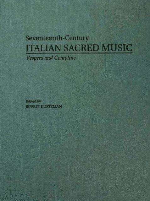 Jeffrey Kurtzman - Vesper and Compline Music for Five Principal Voices, Part I, E-bok