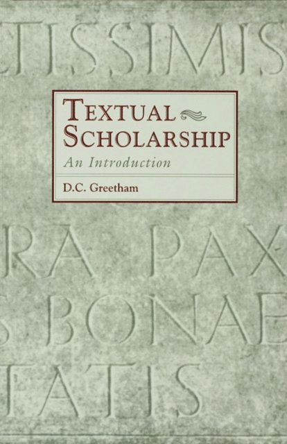 David C. Greetham - Textual Scholarship, E-bok. Tillgänglighet: Lägg i varukorg