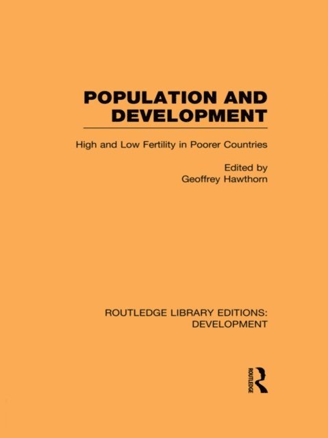 Geoffrey Hawthorn - Population and Development, E-bok