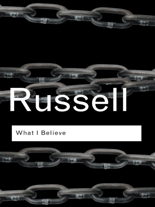 Bertrand Russell - What I Believe, E-bok