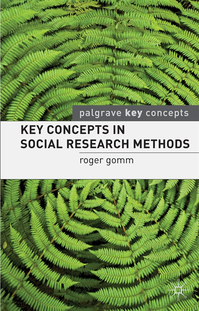 Roger Gomm - Key Concepts in Social Research Methods, E-bok