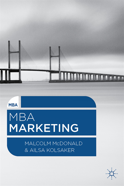 Malcolm McDonald, Ailsa Kolsaker - MBA Marketing, E-bok