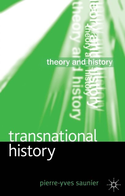 Pierre-Yves Saunier - Transnational History, E-bok