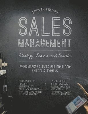 Sales Management av Bill Donaldson, Javier Marcos Cuevas, Régis Lemmens, Javier Marcos Cuevas