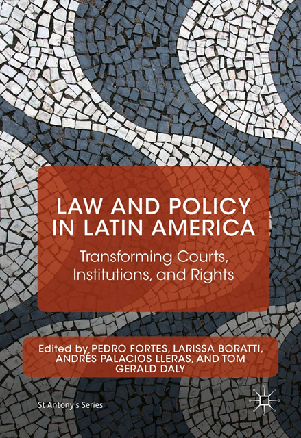 Tom Gerald Daly, Andres Palacios Lleras, Larissa Boratti, Pedro Fortes - Law and Policy in Latin America, E-bok