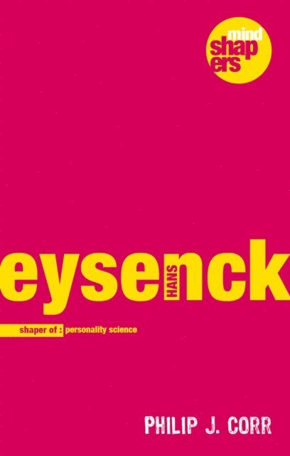 Philip J Corr - Hans Eysenck, E-bok