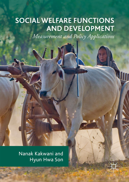 Hyun Hwa Son, Nanak Kakwani - Social Welfare Functions and Development, E-bok