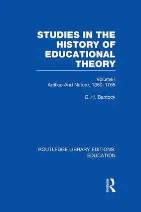 G Bantock - Studies in the History of Educational Theory Vol 1 (RLE Edu H), Häftad. Tillgänglighet: Lägg i varukorg