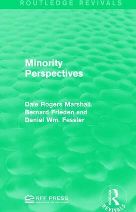 Dale Rogers Marshall, Bernard Frieden, Daniel Wm. Fessler - Minority Perspectives, Inbunden. Tillgänglighet: Lägg i varukorg