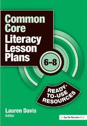 Lauren Davis, Lauren Davis - Common Core Literacy Lesson Plans, Inbunden. Tillgänglighet: Lägg i varukorg