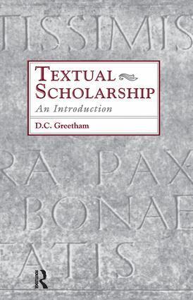 David C. Greetham - Textual Scholarship, Inbunden. Tillgänglighet: Lägg i varukorg