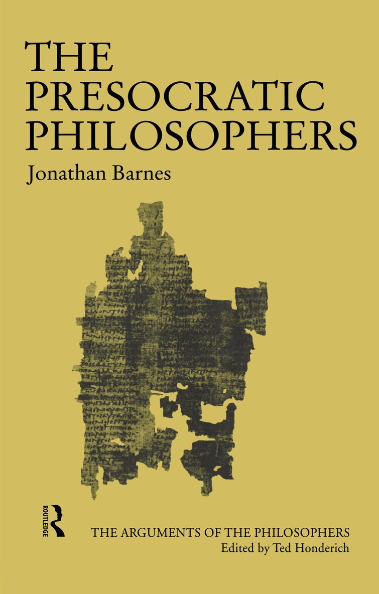 Jonathan Barnes - Presocratic Philosophers, Inbunden