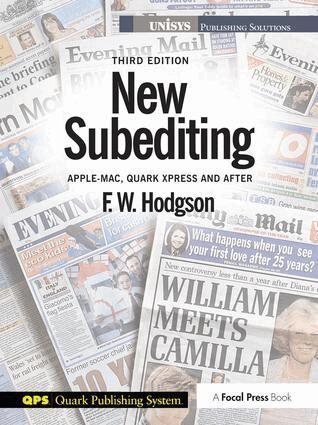 F W Hodgson - New Subediting, Inbunden. Tillgänglighet: Lägg i varukorg