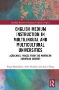 English Medium Instruction in Multilingual and Multicultural Universities