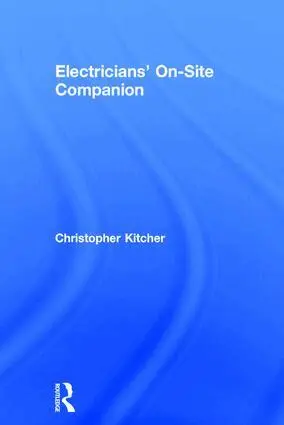 Christopher Kitcher - Electricians' On-Site Companion, Inbunden. Tillgänglighet: Lägg i varukorg