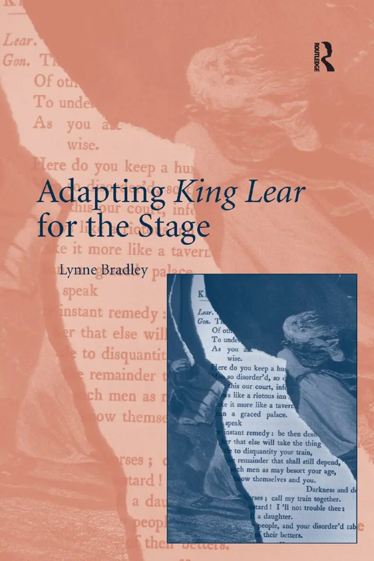 Lynne Bradley - Adapting King Lear for the Stage, Häftad. Tillgänglighet: Lägg i varukorg