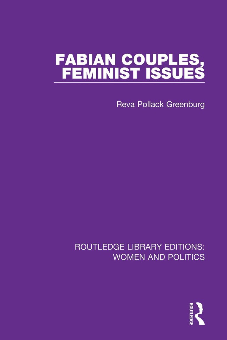 Reva Pollack Greenburg - Fabian Couples, Feminist Issues, Häftad