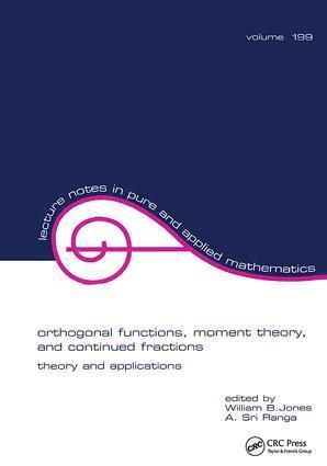 William Jones, A. Sri Ranga - Orthogonal Functions, Inbunden