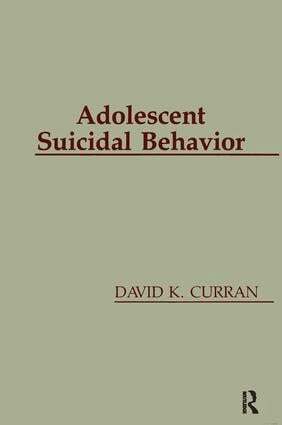 David K. Curran - Adolescent Suicidal Behavior, Inbunden. Tillgänglighet: Lägg i varukorg