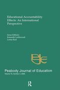 Educational Accountability Effects