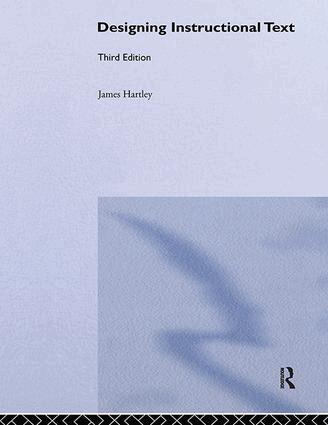 James Hartley - Designing Instructional Text, Inbunden. Tillgänglighet: Lägg i varukorg