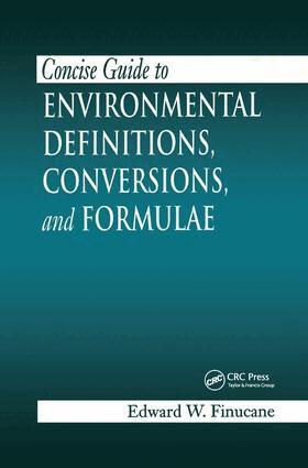 Edward W. Finucane - Concise Guide to Environmental Definitions, Conversions, and Formulae, Inbunden. Tillgänglighet: Lägg i varukorg