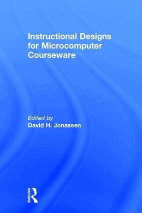 David Jonassen - Instruction Design for Microcomputing Software, Inbunden
