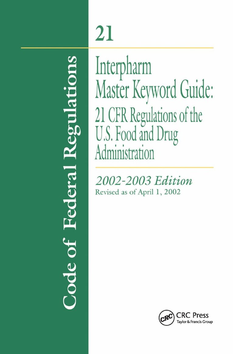 Interpharm - Interpharm Master Keyword Guide, Inbunden. Tillgänglighet: Lägg i varukorg