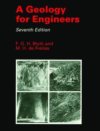 F.G.H. Blyth, Michael de Freitas - Geology for Engineers, Inbunden. Tillgänglighet: Lägg i varukorg