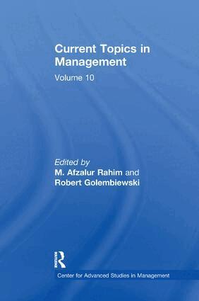 Robert Golembiewski - Current Topics in Management, Häftad