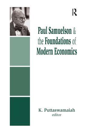 K. Puttaswamaiah - Paul Samuelson and the Foundations of Modern Economics, Häftad. Tillgänglighet: Lägg i varukorg