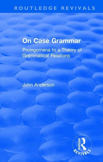 John Anderson - On Case Grammar, Häftad