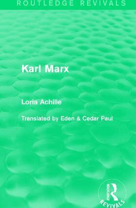 Loria Achille - Karl Marx, Inbunden