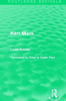 Loria Achille - Karl Marx, Häftad