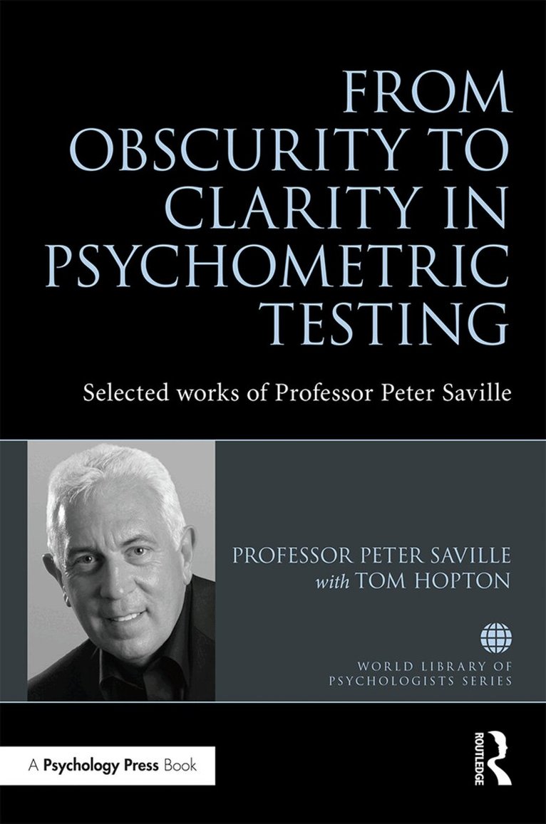 Peter Saville - From Obscurity to Clarity in Psychometric Testing, Häftad
