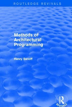 Henry Sanoff - Methods of Architectural Programming (Routledge Revivals), Inbunden. Tillgänglighet: Lägg i varukorg