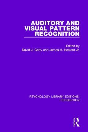 David J. Getty, James H. Howard, Jr. - Auditory and Visual Pattern Recognition, Inbunden