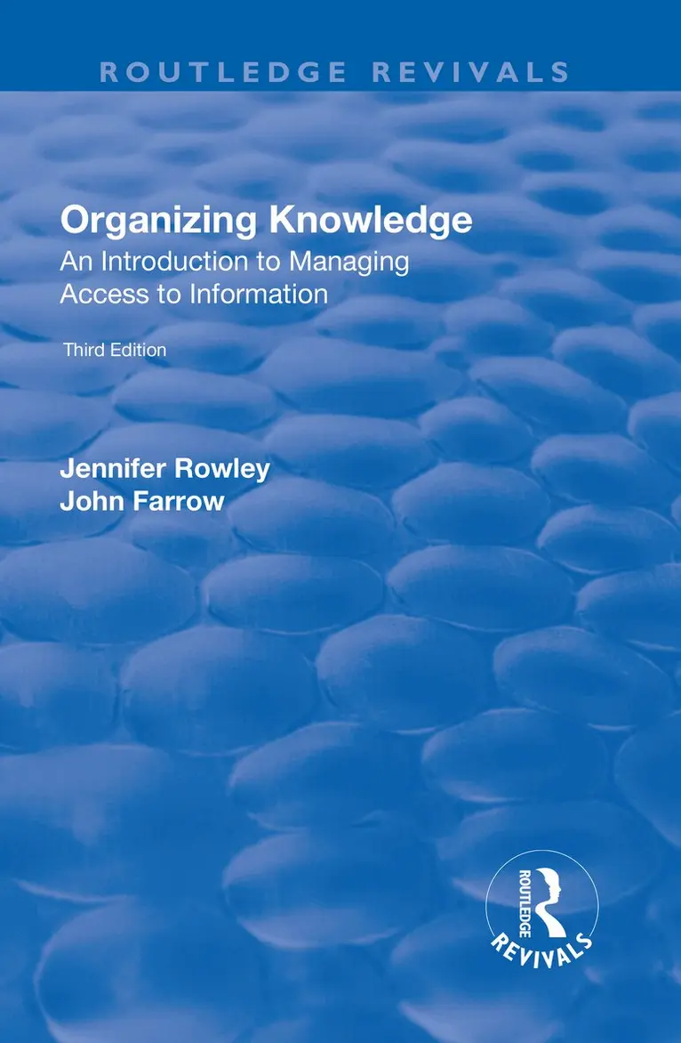 J.E. Rowley, John Farrow - Organizing Knowledge, Häftad. Tillgänglighet: Tillfälligt slut
