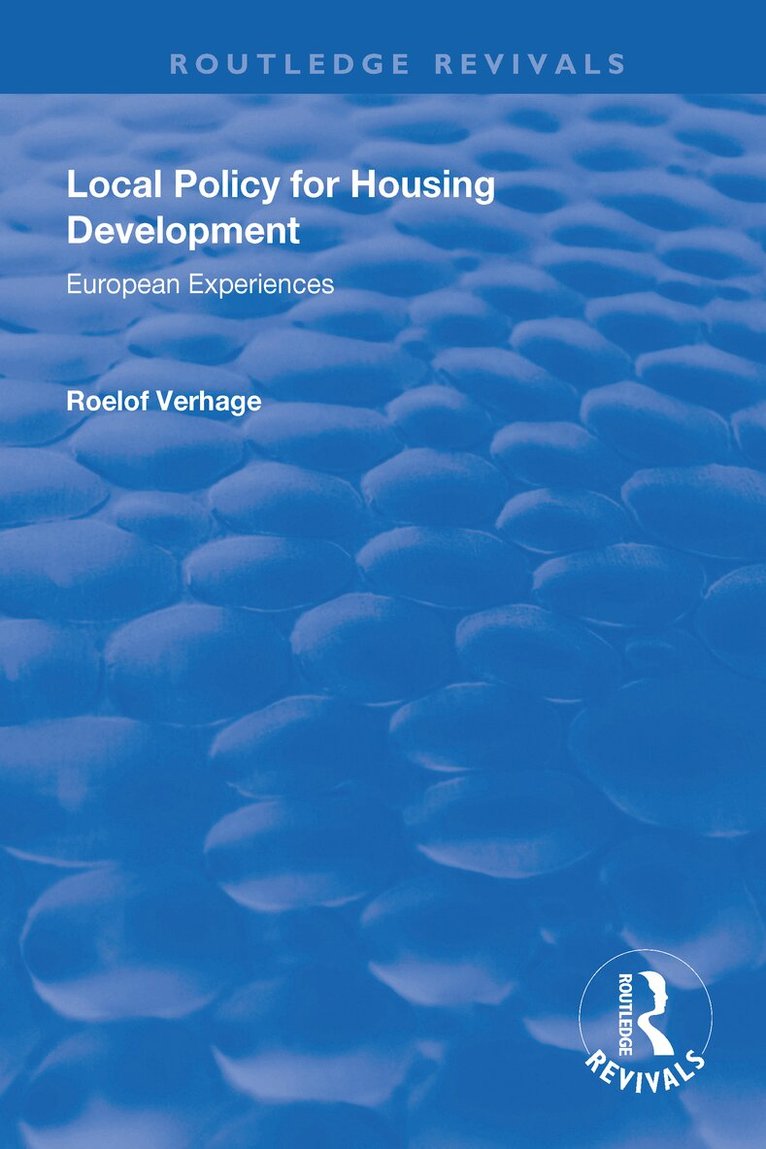 Roelof Verhage - Local Policy for Housing Development, Häftad