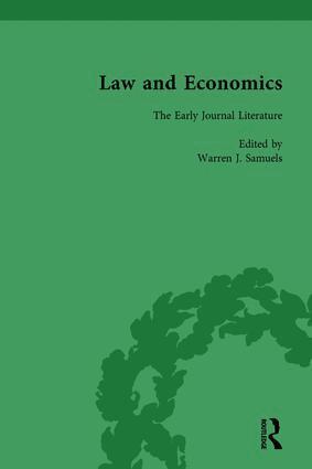 Warren J Samuels - Law and Economics Vol 2, Inbunden