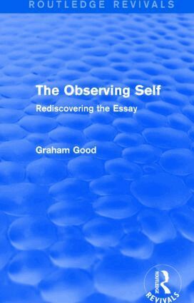 Graham Good - Observing Self (Routledge Revivals), Häftad. Tillgänglighet: Lägg i varukorg
