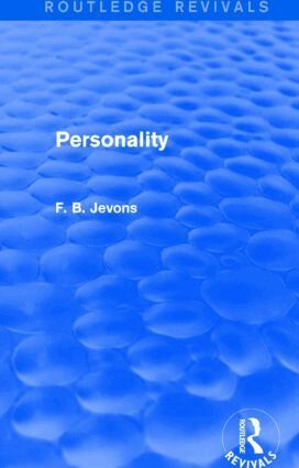 F. B. Jevons - Personality (Routledge Revivals), Inbunden. Tillgänglighet: Lägg i varukorg