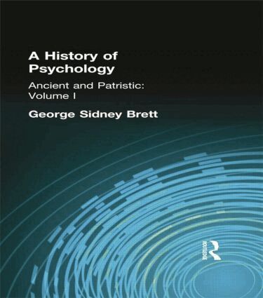 George Sidney Brett - History of Psychology, Häftad