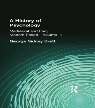 George Sidney Brett - History of Psychology, Häftad