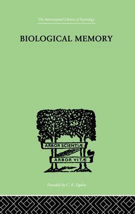 Eugenio Rignano - Biological Memory, Häftad. Tillgänglighet: Lägg i varukorg