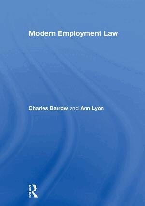 Charles Barrow, Ann Lyon - Modern Employment Law, Inbunden. Tillgänglighet: Lägg i varukorg