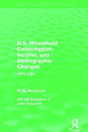 Philip Musgrove - U.S. Household Consumption, Income, and Demographic Changes, Inbunden. Tillgänglighet: Lägg i varukorg