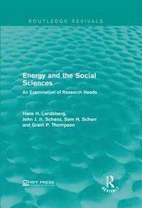 Energy and the Social Sciences