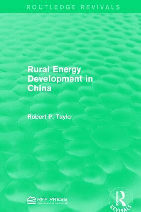 Robert P. Taylor - Rural Energy Development in China, Häftad. Tillgänglighet: Lägg i varukorg